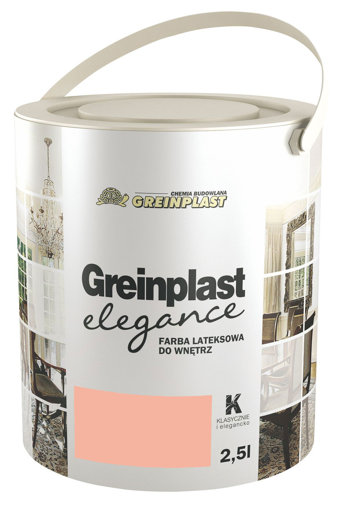 

Латексная краска Greinplast Elegance FWK26 коралловый2.5 л