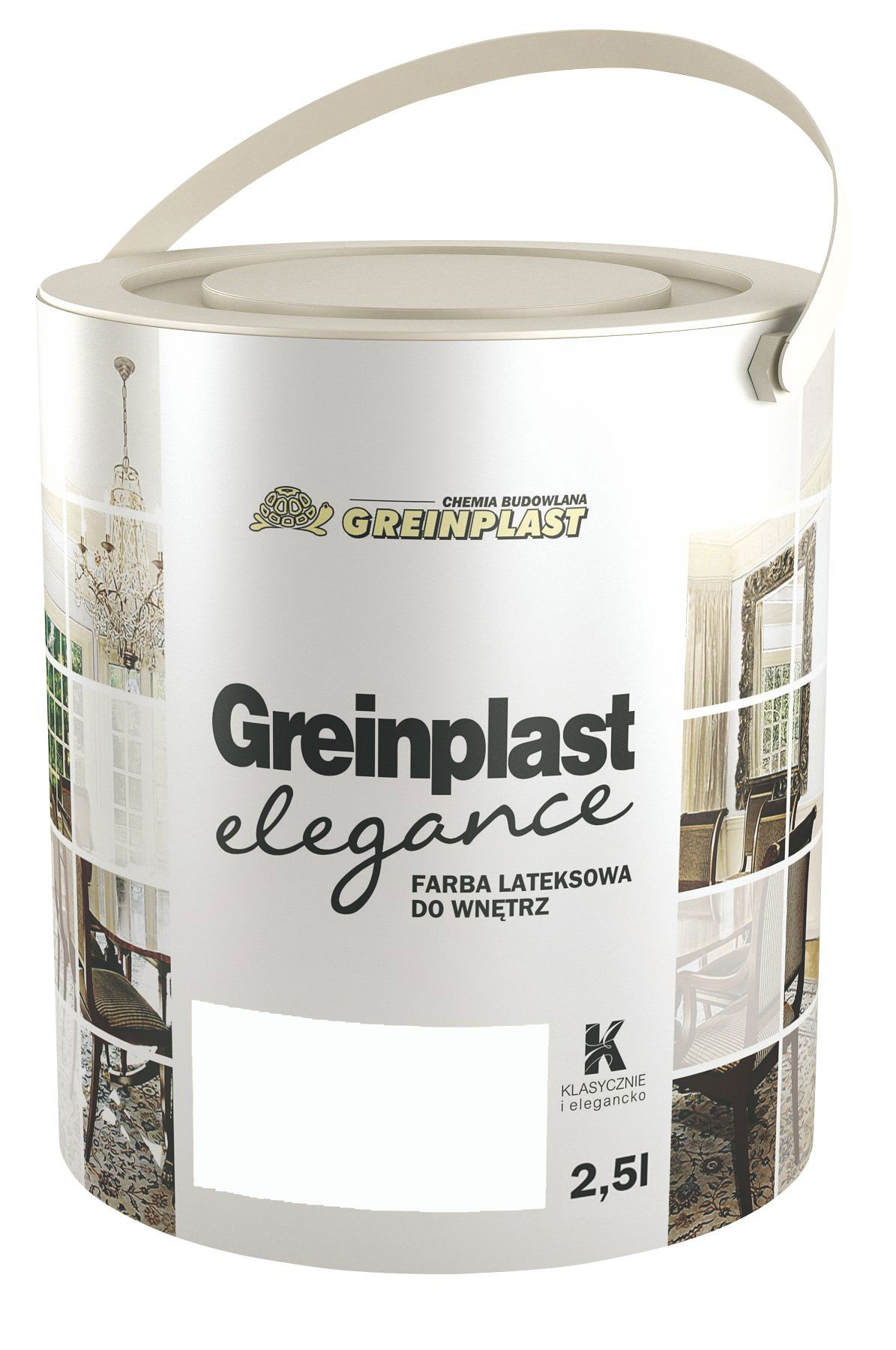 

Латексная краска Greinplast Elegance FWK02 белый модерн 2.5 л