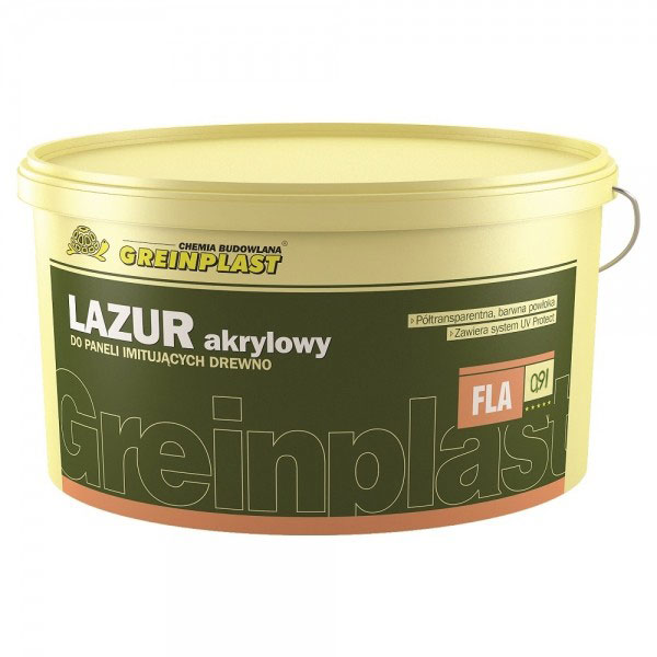 

Краска акриловая лазурь для панелей, имитирующих древесину Greinplast FLA венге Конго 0,9 л.