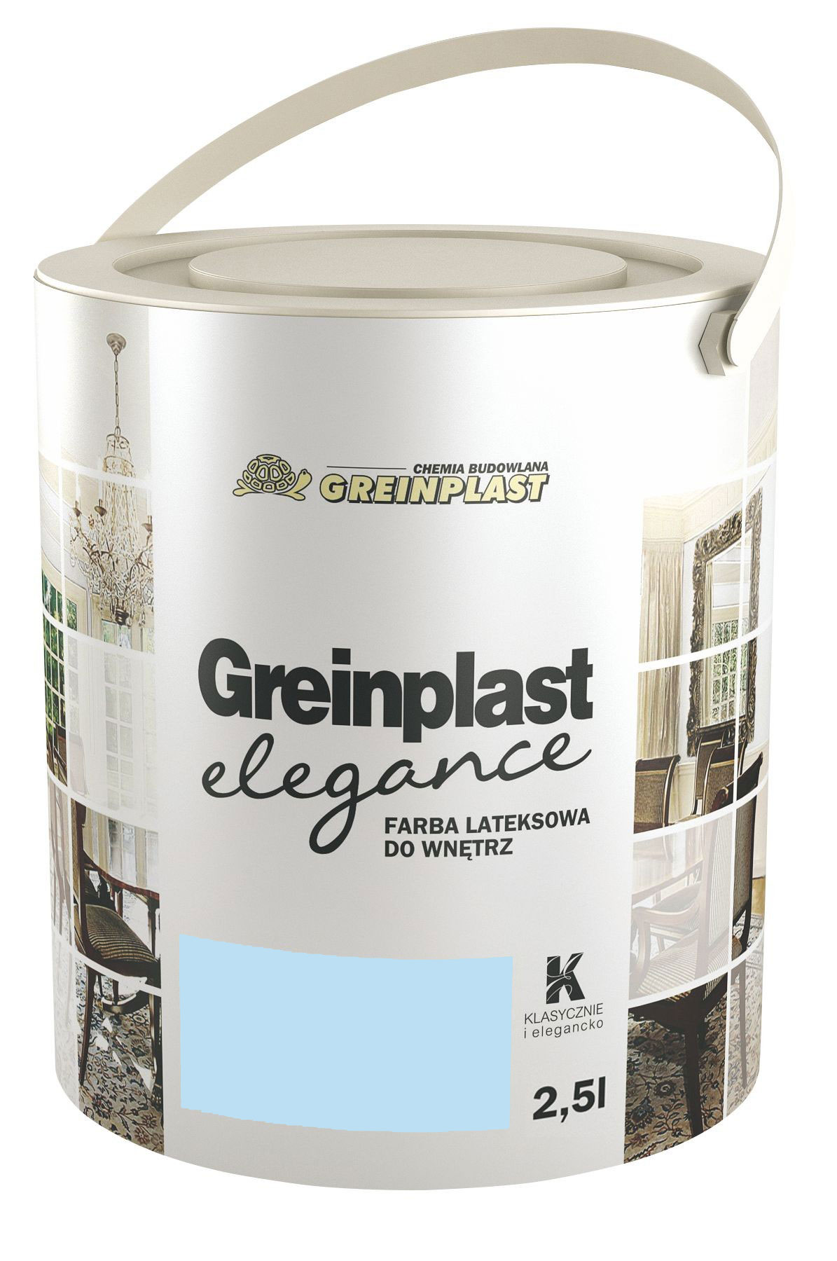 

Латексная краска Greinplast Elegance FWK44 синий Марии-Антуанетты 2.5 л