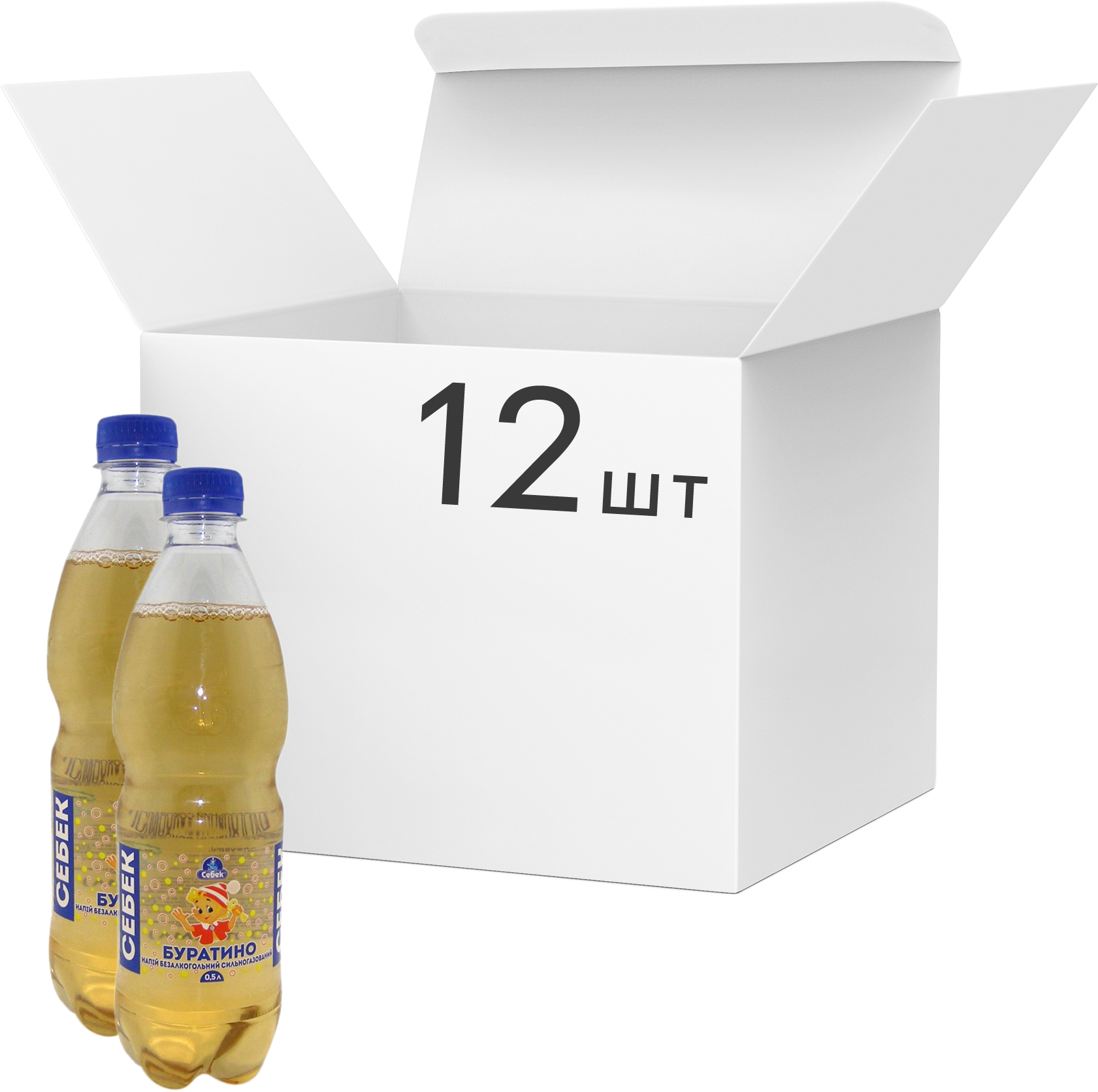 Лимонад НАПИТКИ ИЗ ЧЕРНОГОЛОВКИ «Буратино», газированный, 1 л, стеклянная бутылка