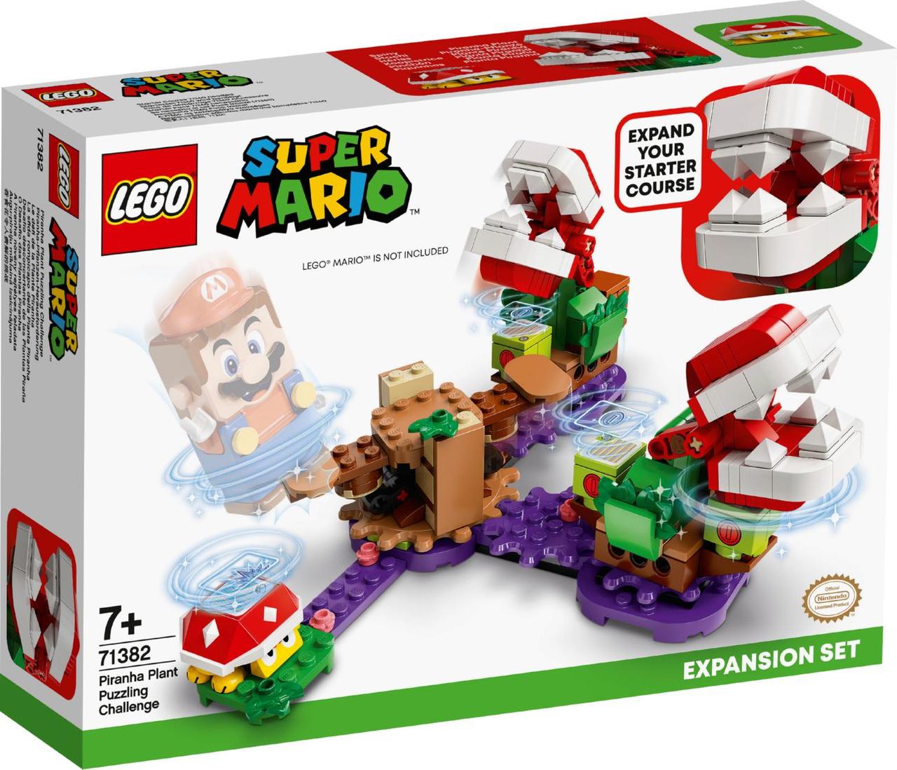 

Lego Super Mario Дополнительный набор «Загадочное испытание растения-пираньи» 71382