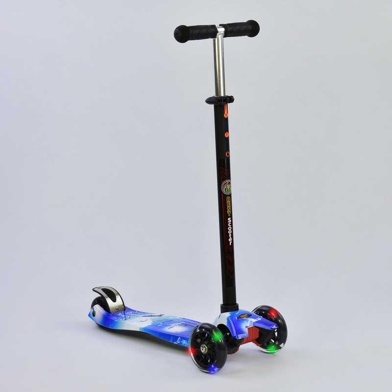 

Самокат кікборд Best Scooter maxi (а 24658 / 779 1307) з світяться колесами ch2718