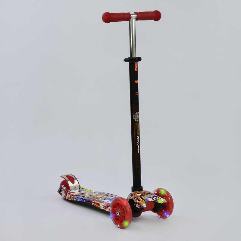 

Самокат кікборд Best Scooter maxi (а 24644 / 779 1388) з світяться колесами ch2709