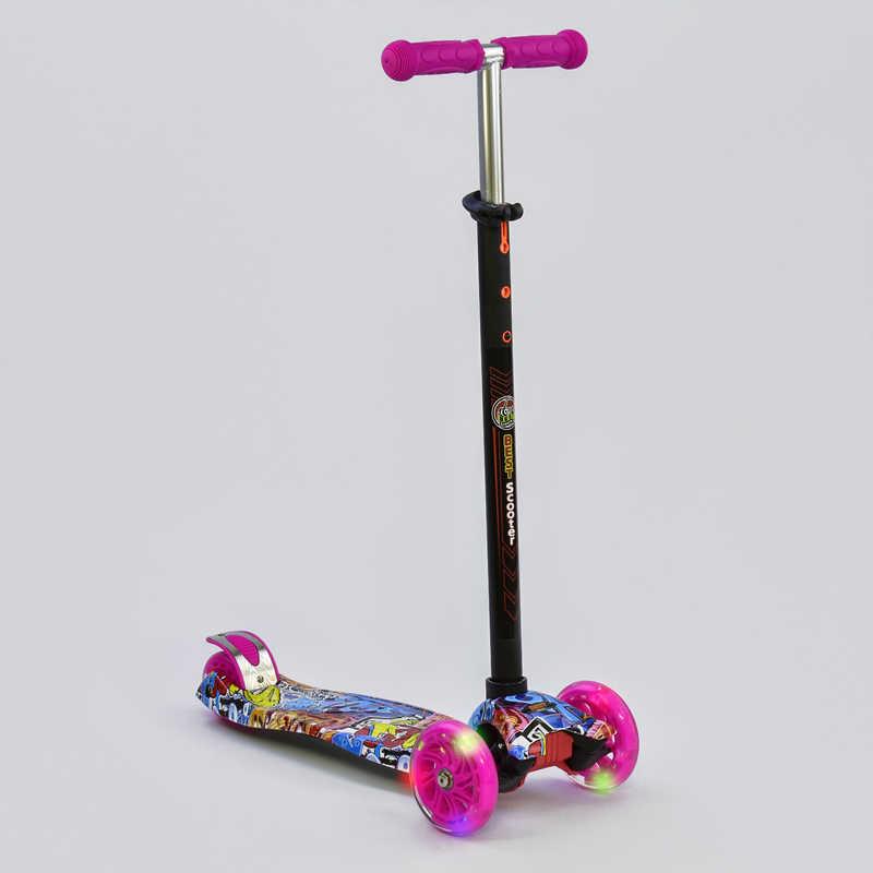 

Самокат кікборд Best Scooter maxi (а 24651 / 779 1395) з світяться колесами ch2716