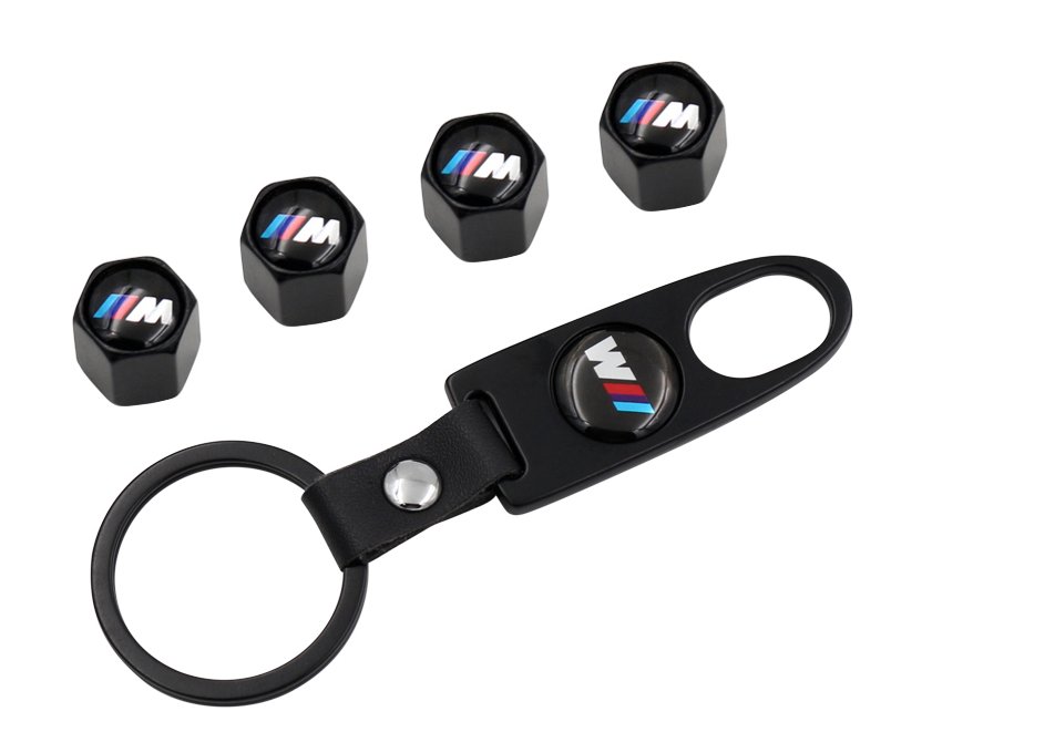 

Набор брелок и колпачки на ниппеля для BMW в "М" стиле (80036)