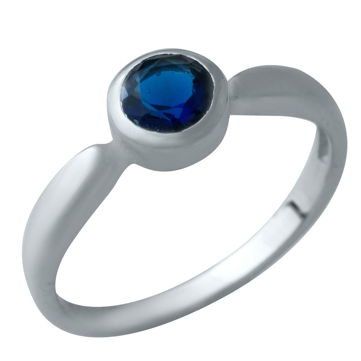 

Серебряное кольцо SilverLine с сапфиром nano 16.5 размер