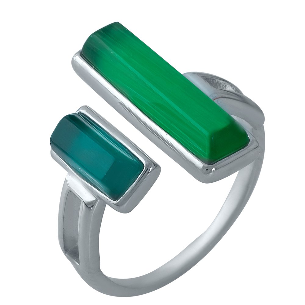 

Серебряное кольцо SilverLine с кошачьим глазом 18.5 размер