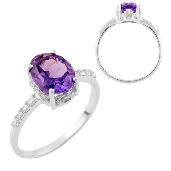 

Серебряное кольцо SilverLine с александритом 2.95ct 18 размер