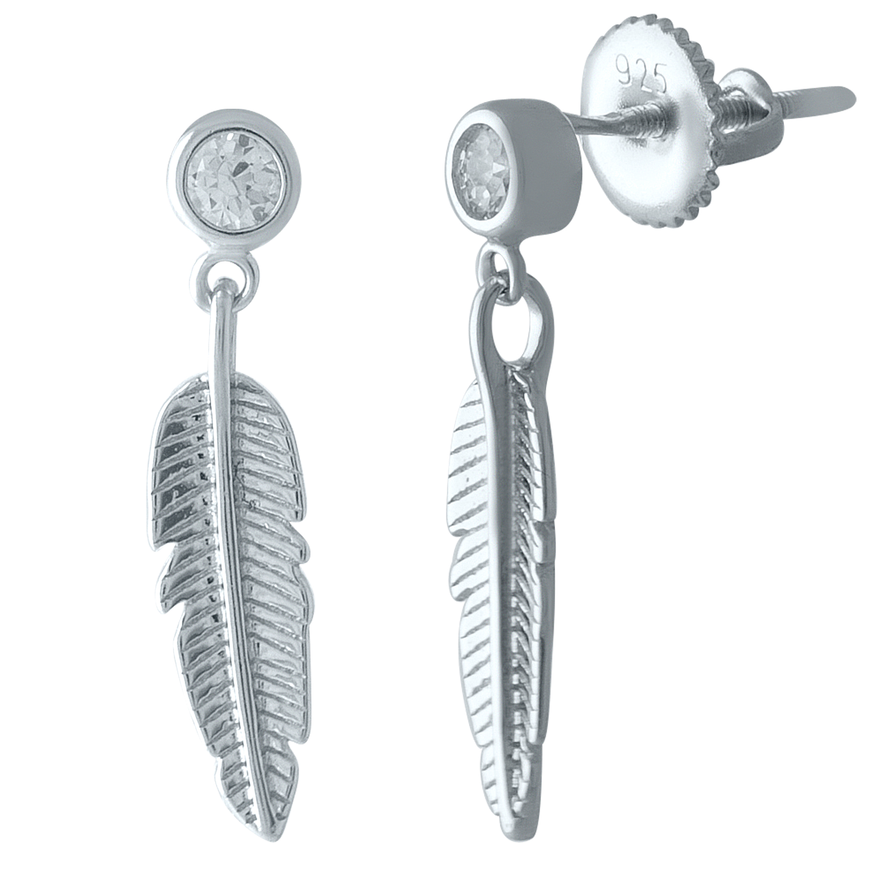 

Серебряные серьги SilverLine с фианитами