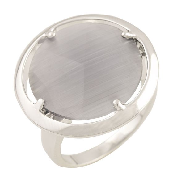 

Серебряное кольцо SilverLine с кошачьим глазом 17.5 размер