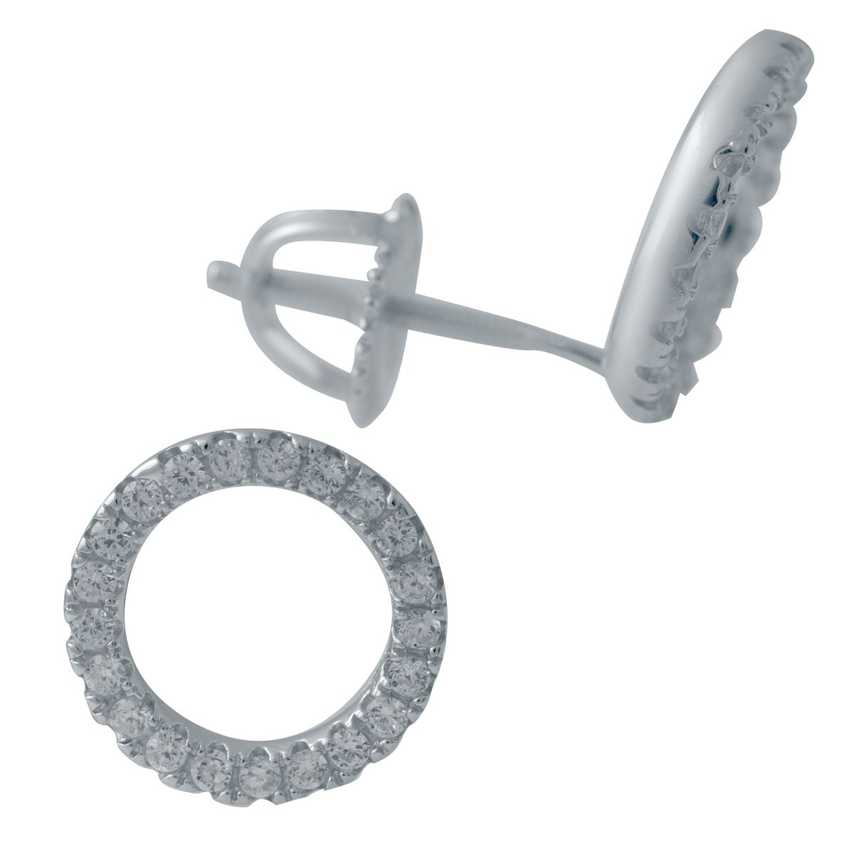 

Серебряные серьги SilverLine с фианитами