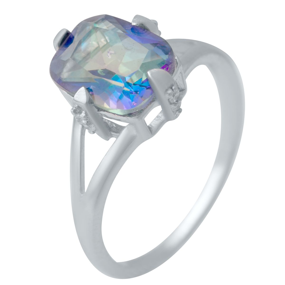 

Серебряное кольцо SilverLine с натуральным мистик топазом 18 размер