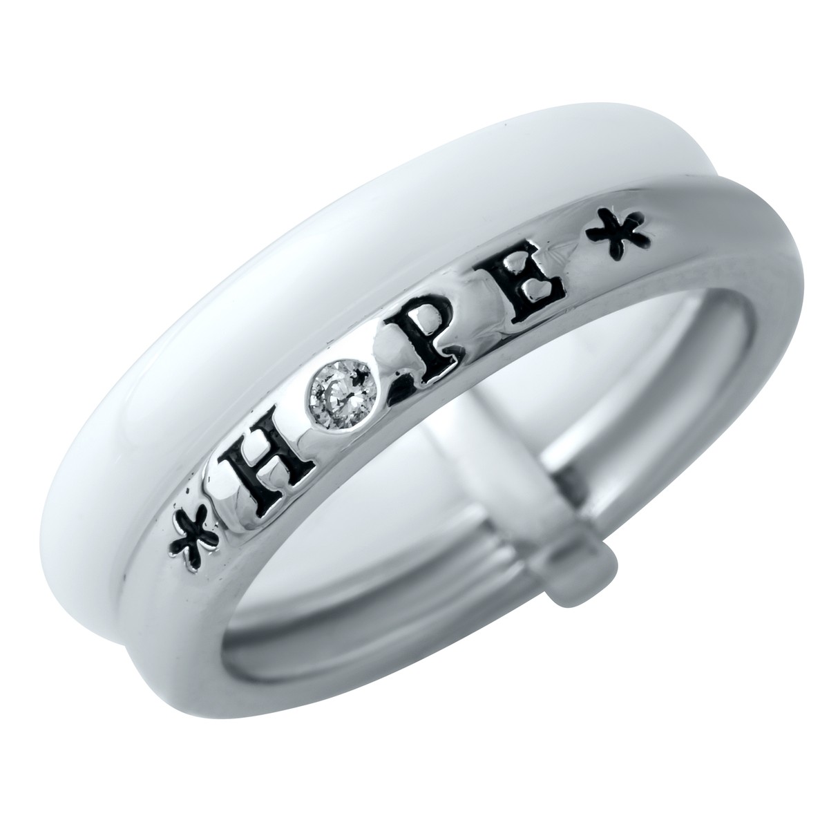 

Серебряное кольцо SilverLine с керамикой 16.5 размер