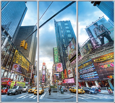 

Шкаф купе Luxe Studio Стандарт-1 Фотопечать Архитектура-101 2200x2200x600 трехдверный