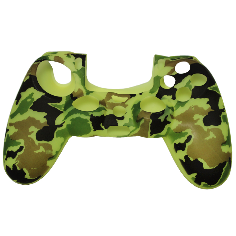 

Силиконовый чехол Game Teh X на джойстик PS4 Dualshock 4 камуфляжный зеленый