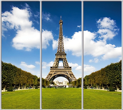 

Шкаф купе Luxe Studio Стандарт-1 Фотопечать Архитектура-33 2200x2200x600 трехдверный