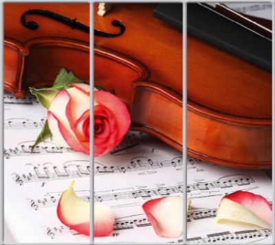 

Шкаф купе Luxe Studio Стандарт-1 Фотопечать Музыка-15 2200x2000x600 трехдверный