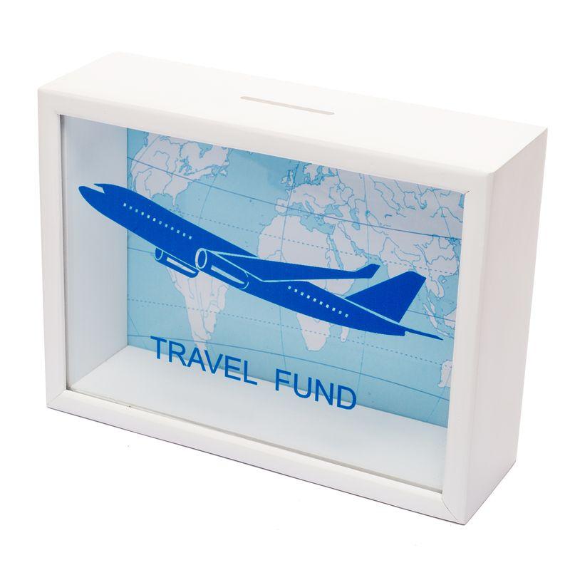 

Копилка для купюр Самолет BST 20х15 см. белая (710029)