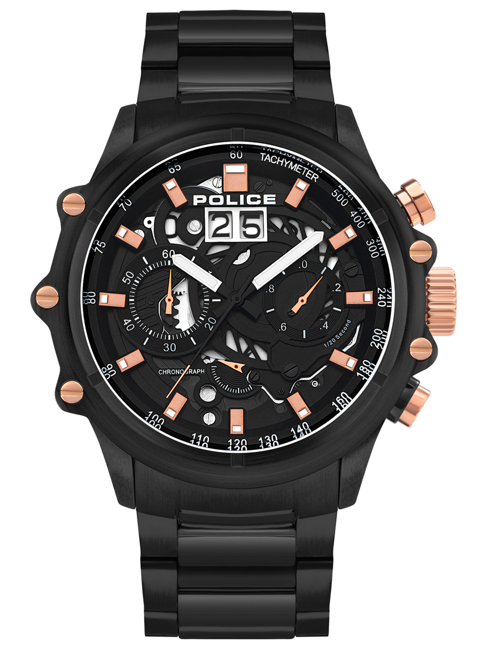 

Часы Police PL16018JSB.02M Luang Chronograph 48mm 10ATM