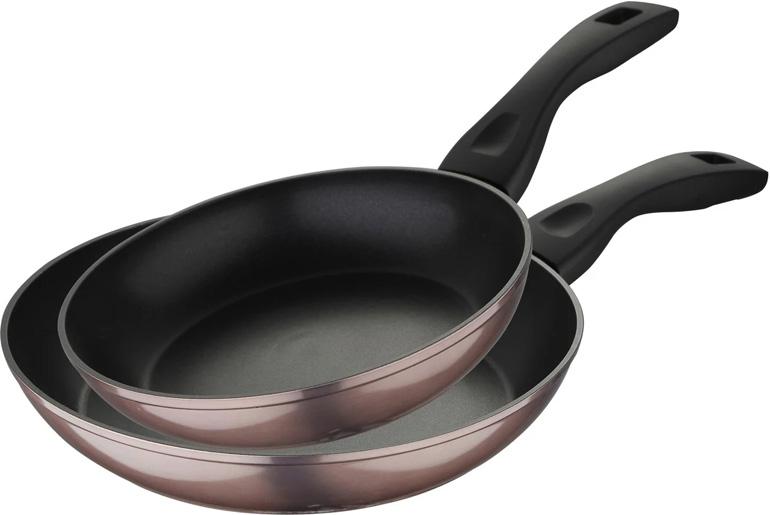 

Набор сковород 2 шт. Bergner Neon Pink Ø22 см и Ø26 см индукционные с антипригарным покрытием (BG-30376-PK)