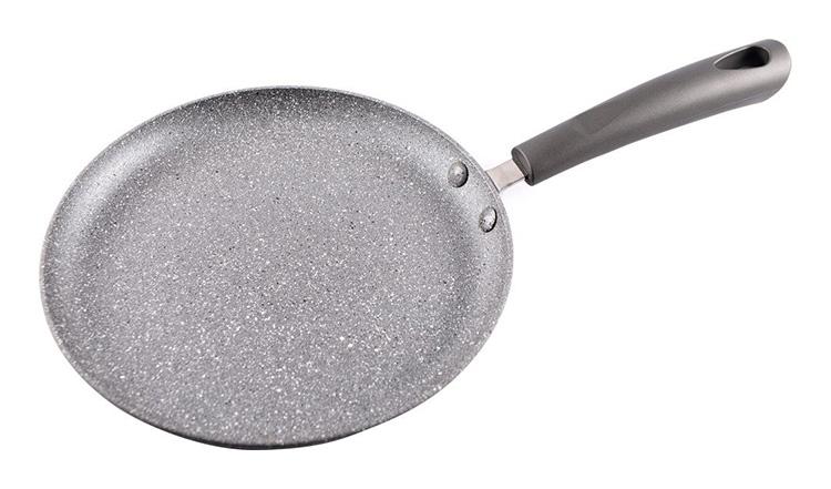 

Сковорода блинная Fissman Grey Stone Ø23 см индукционная с антипригарным покрытием "Platinum" (FN-AL-4976)
