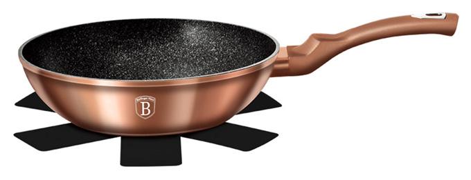 

Сковорода-вок (WOK) Berlinger Haus Rose Gold Ø28 см (3.2 л) индукционная с антипригарным покрытием