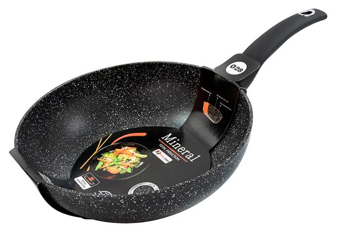 

Сковорода-вок (WOK) Vitrinor Mineral Black Ø28 см индукционная с гранитным антипригарным покрытием (VI-1224281)
