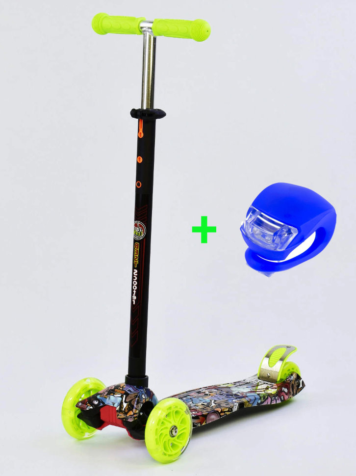 

Самокат Best Scooter Maxi S779 Monsters + Фонарик в подарок