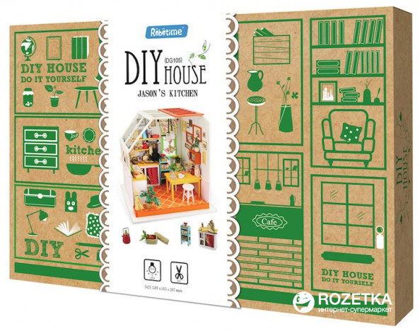 

Конструктор Robotime DIY Кухня 188 деталей (6946785164626)