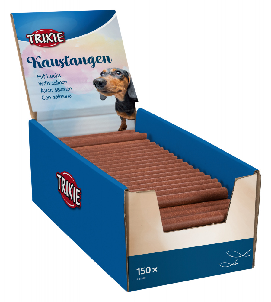 

Лакомство для собак Chewing Sticks Trixie с лососем 150шт. 4,8кг (TX-31872)