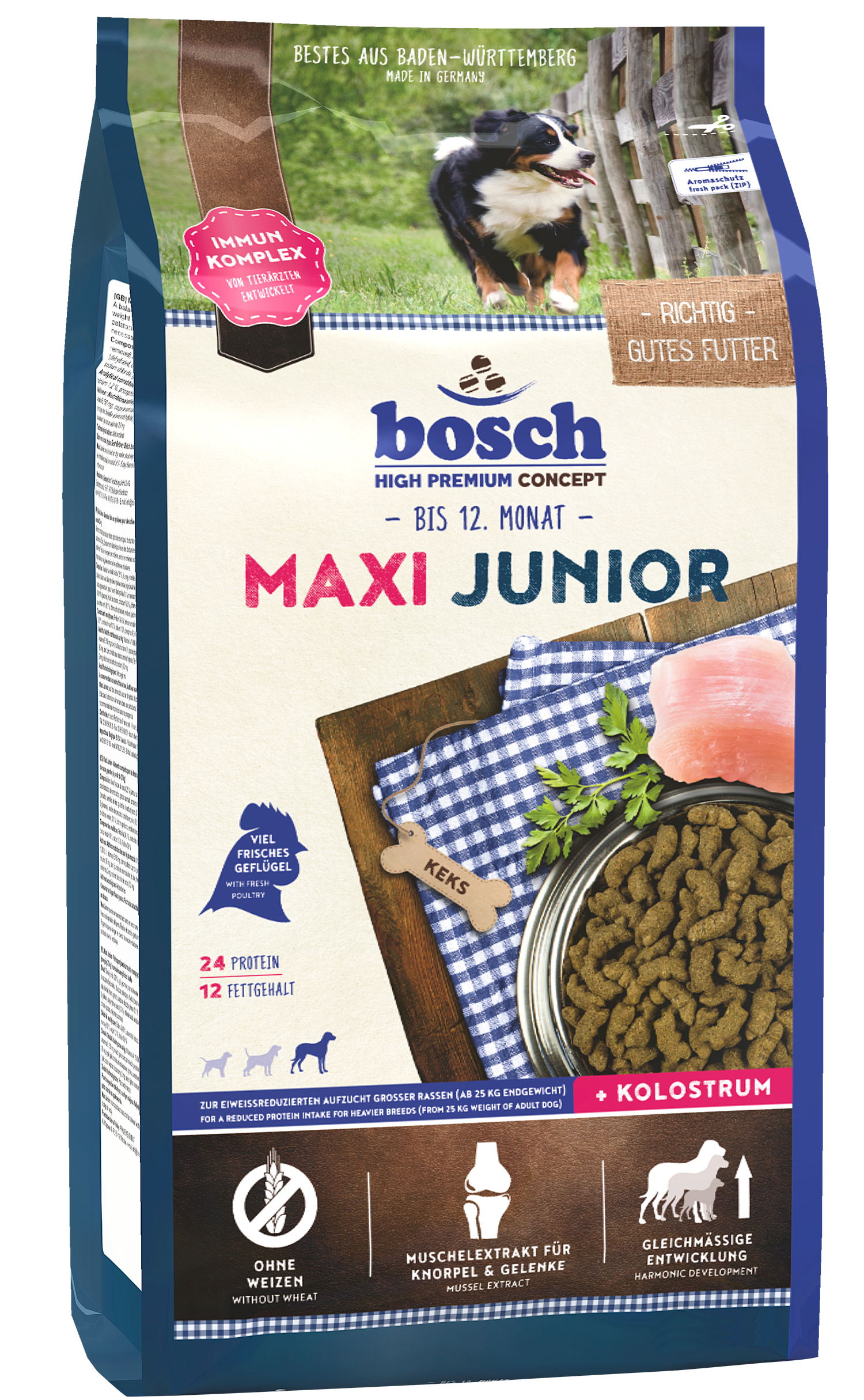 

Сухой корм для собак Bosch HPC Maxi Junior 3 кг (5202003)