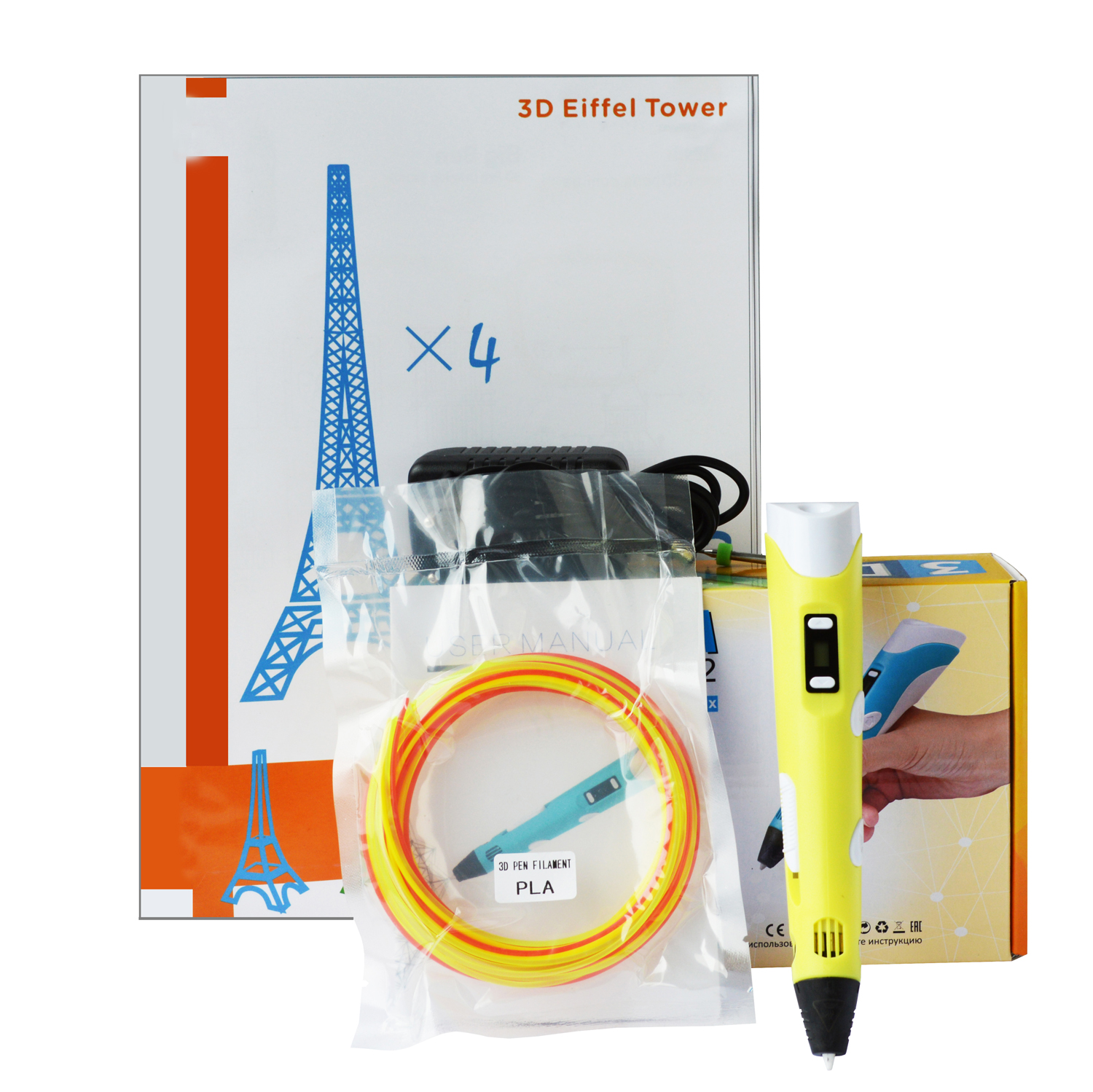 

3D-ручка Pen 2 Yellow