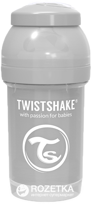 

Бутылочка для кормления антиколиковая Twistshake с силиконовой соской 180 мл (7350083122544)