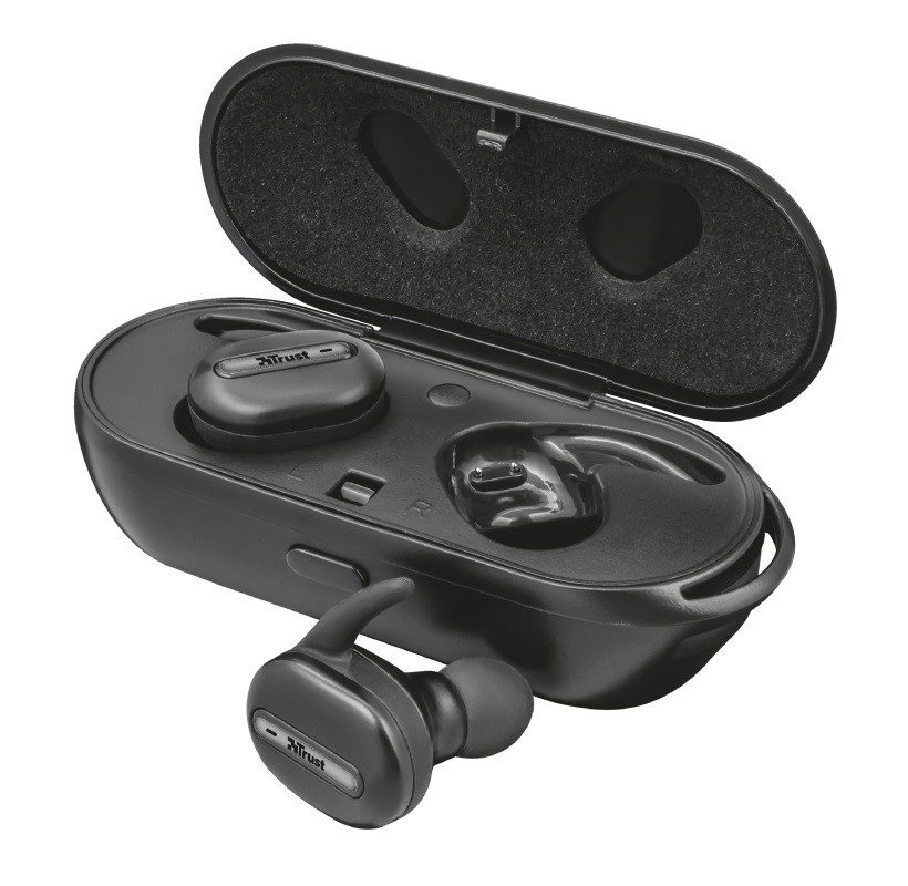 

Наушники гарнитура вакуумные Bluetooth Trust Duet2 True Black (22864)
