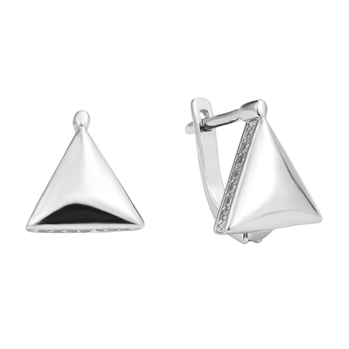 

Серебряные серьги с фианитами 000129309