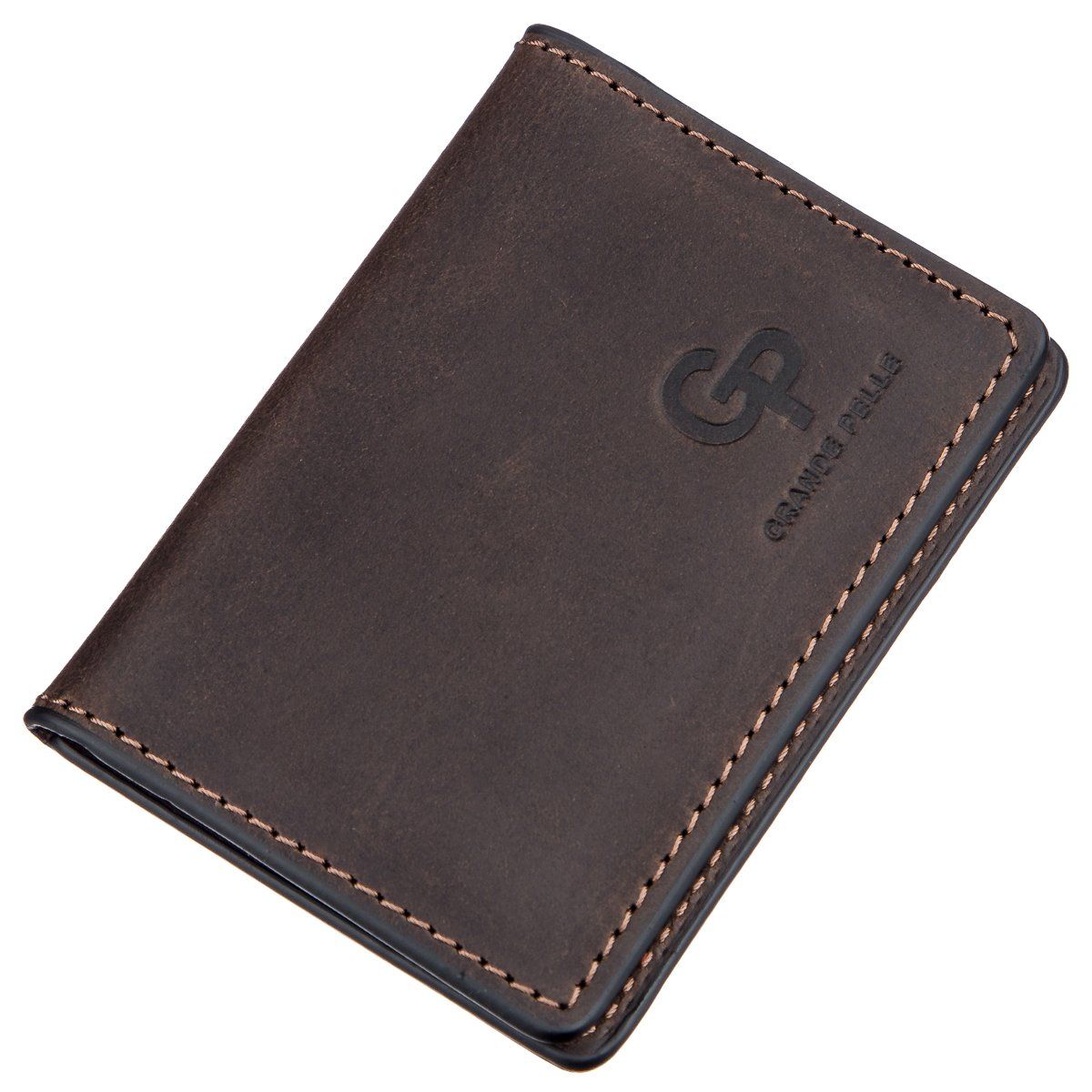 

Кожаная обложка для автодокументов Grande Pelle leather-11186 Коричневая