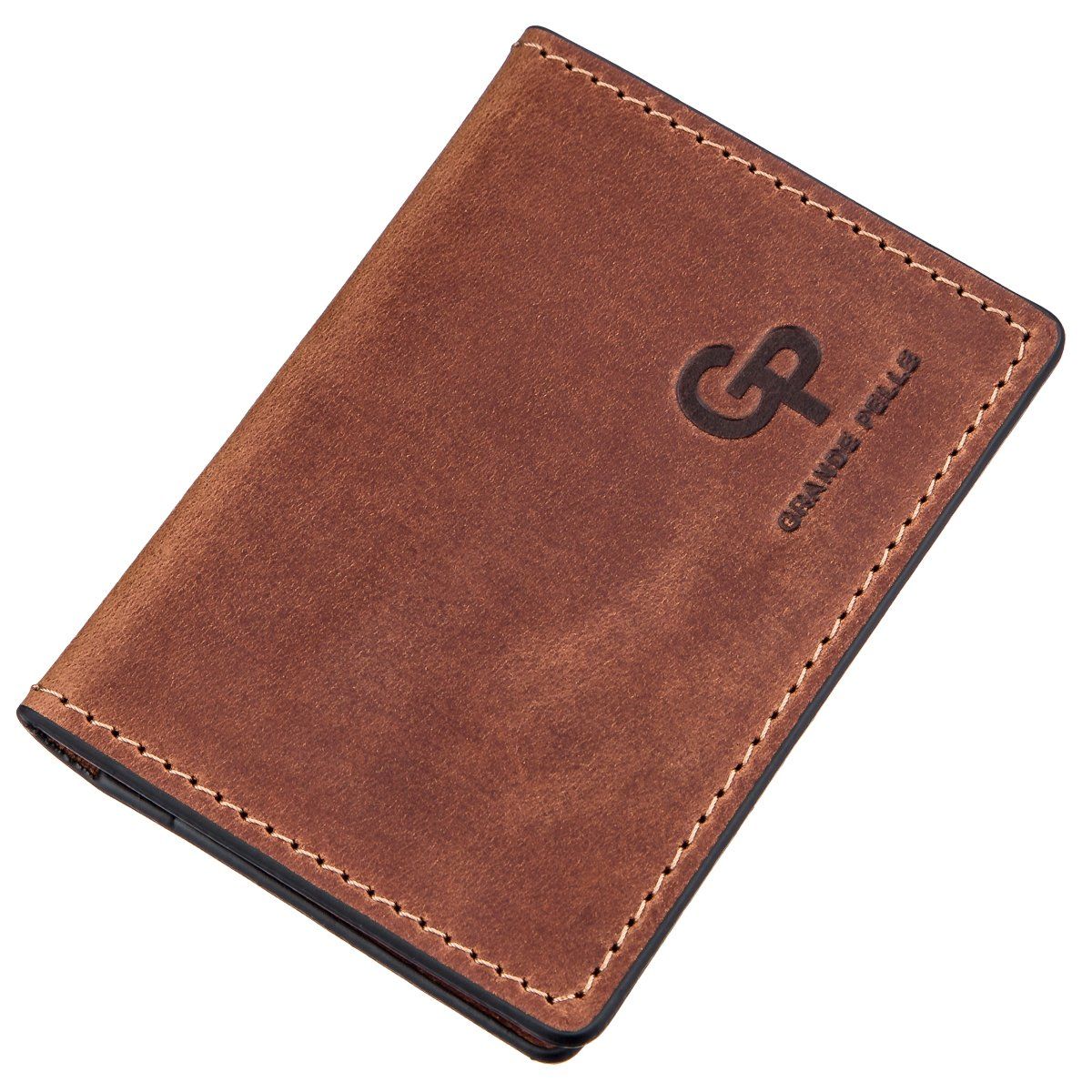 

Кожаная обложка на паспорт Grande Pelle leather-11235 Коричневая