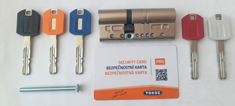 

Цилиндр Tokoz Pro 300 70 мм 35х35 ключ/ключ никель матовый
