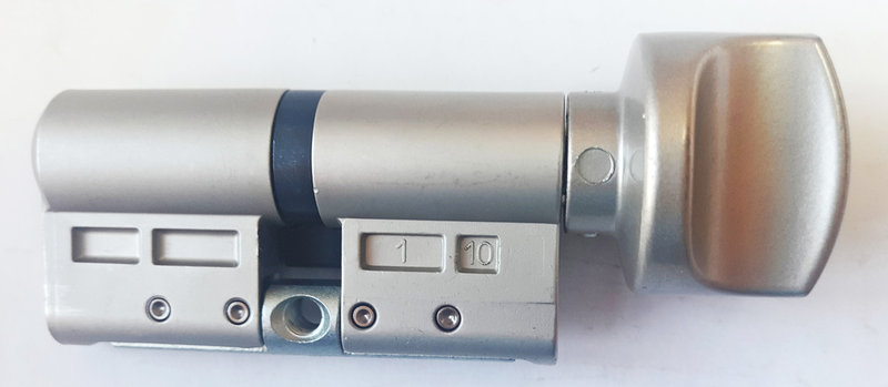 

Цилиндр Tokoz Pro 400 113 мм 68х45Т ключ/тумблер никель матовый