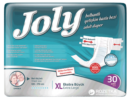 Акція на Подгузники для взрослых Joly 4 Extra Large 30 шт (8690536805198) від Rozetka UA