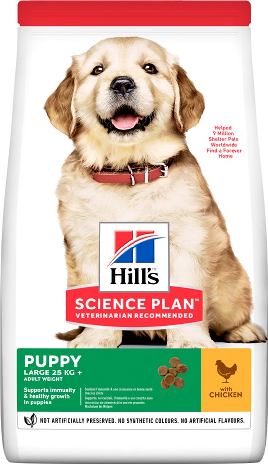

Сухой корм для щенков крупных пород Hill's Science Plan Puppy Large Breed с курицей - 800 г