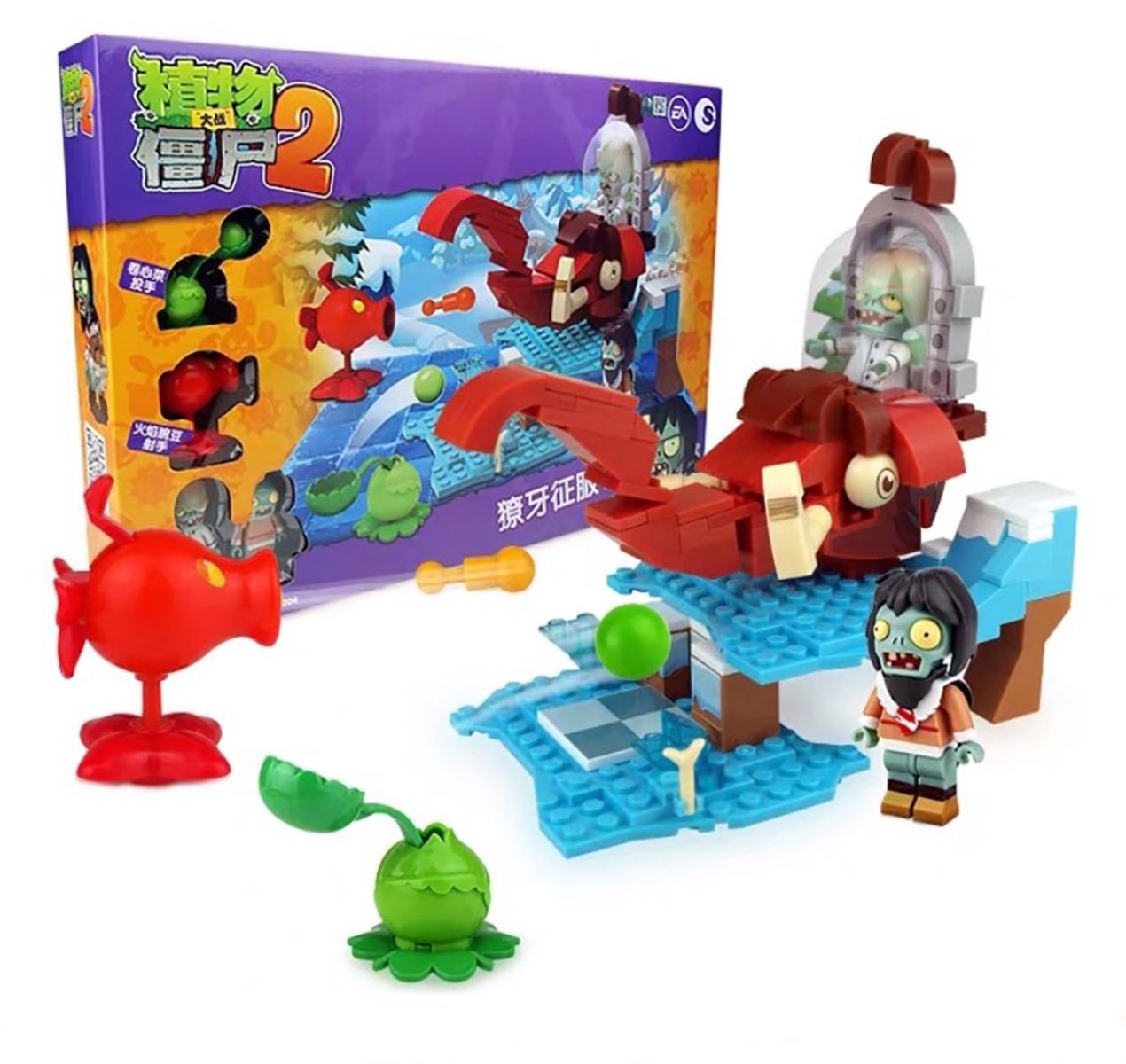 

Игровой набор Plants vs Zombies конструктор Горохострел 192 детали N2 (Растения против зомби)