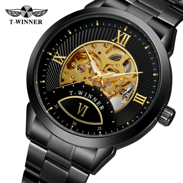 

Мужские часы T-Winner Skeleton Automatic horloge