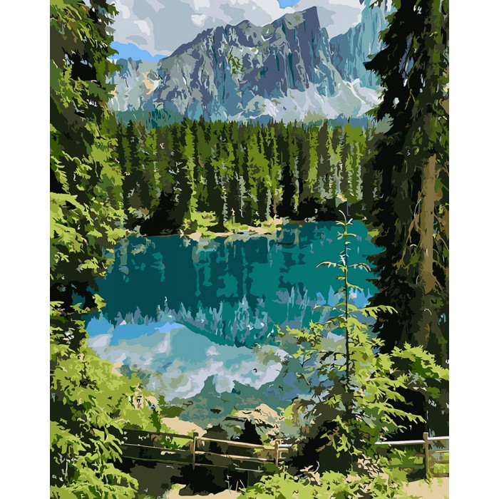 

Картина по номерам. "Загадкове озеро" 40*50см (КНО2270)