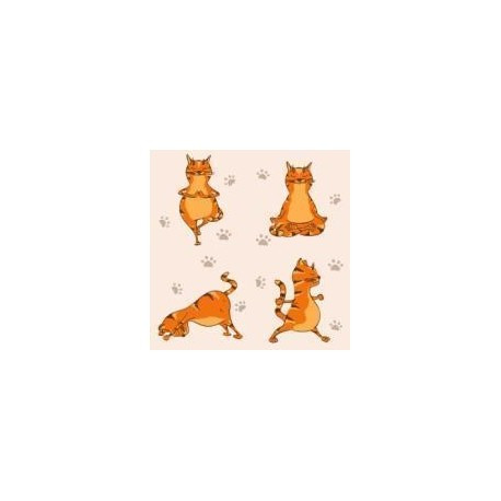 

Набір для розпису по номерах. Поліптих "Yoga-cat" 4шт 18*18(KNP010)