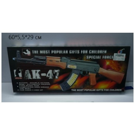 

Автомат 800B-1 "АК-47" батар.муз.свет.кор.60*5,5*29 ш.к./(800B-1)