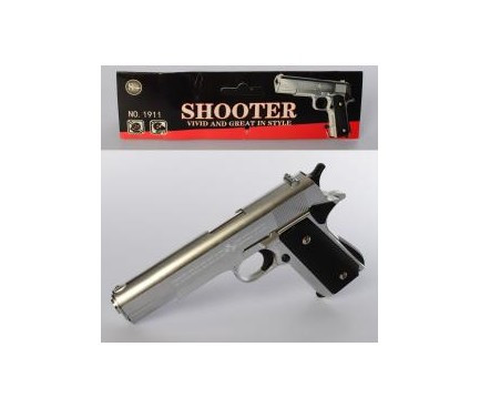 

Пистолет 1911A металл, на пульках, 22см, в кульке, 17-27-3см(Збр 1911A)