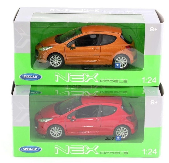 

Welly. Модель 1:24 Peugeot 207 /6/ (22492W)