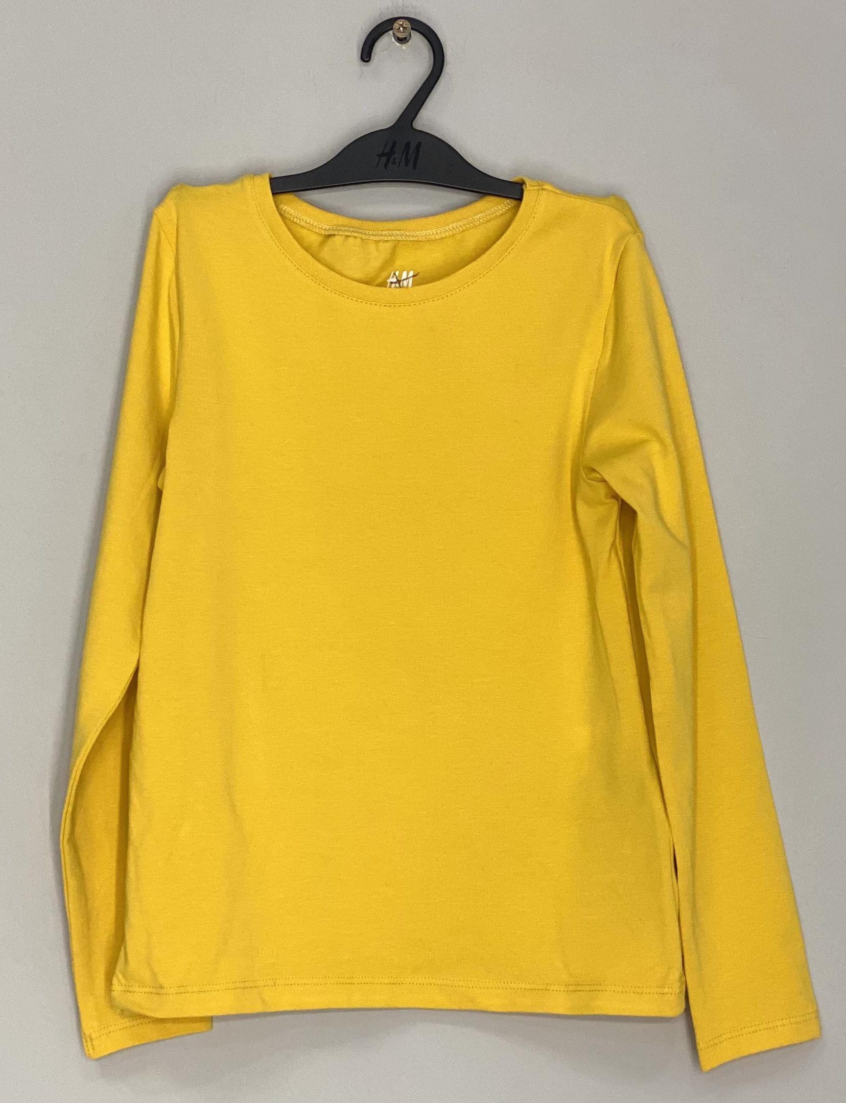 

Футболка с длинными рукавами H&M 060678157 122-128 см Желтая